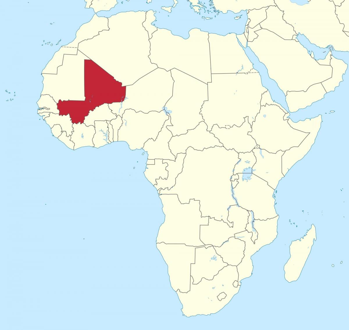 Мали байршил дээр дэлхийн газрын зураг