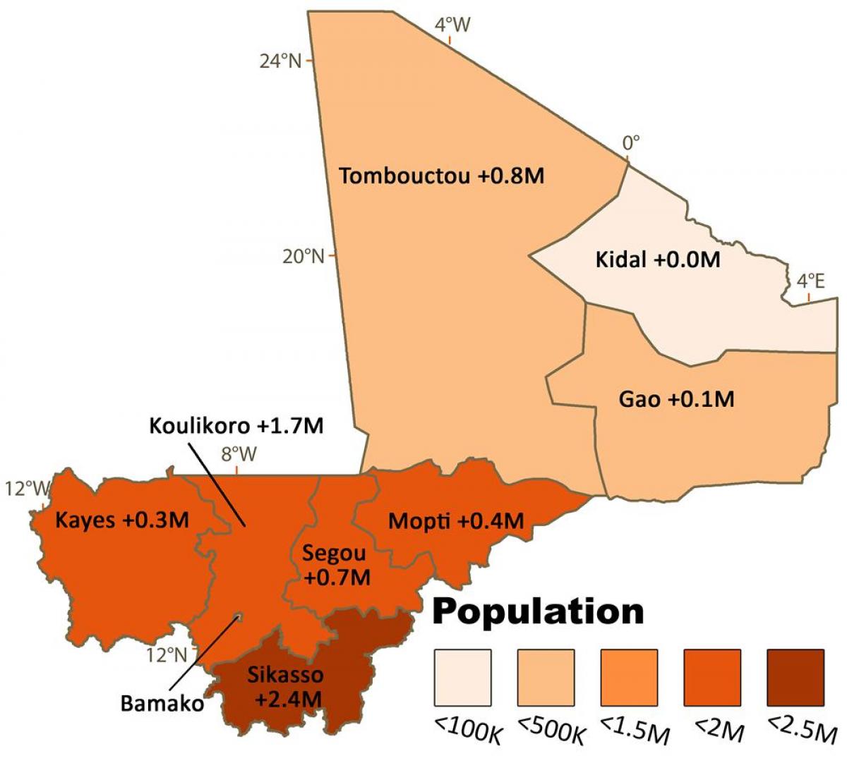 Зураг Мали хүн амын