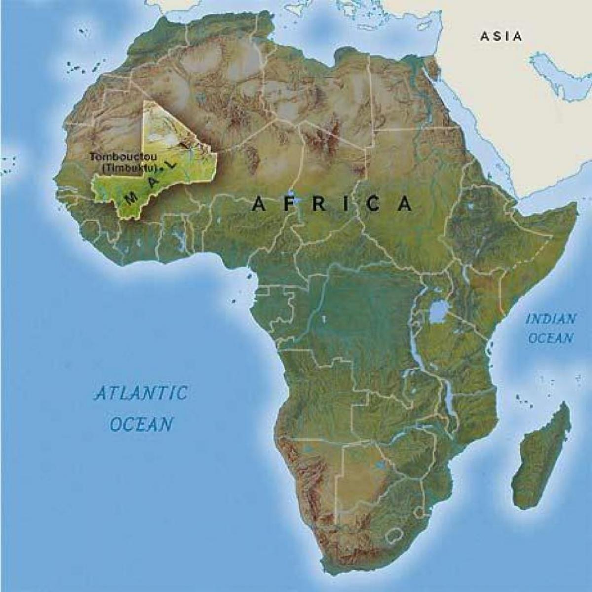 tombouctou Мали газрын зураг